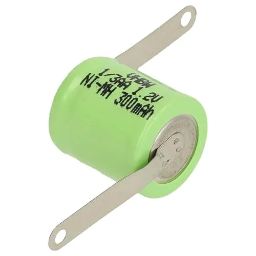 vhbw NiMH Ersatz Knopfzellen-Akku Typ 1/3AA 300mAh 1,2V kompatibel mit Modellbau-Akkus, Solar-Leuchten UVM.
