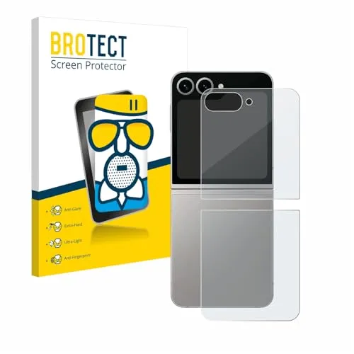 BROTECT Entspiegelungs Schutzglas für Samsung Galaxy Z Flip 6 (Rückseite) Schutzfolie Panzer Folie Glas Matt [Extrem Kratzfest 9H, Anti-Reflex]