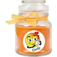 HS Candle Duftkerze & Glas Danke Orange Honigmelone