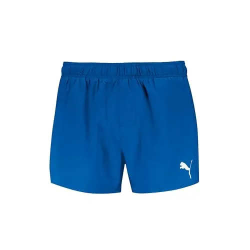 PUMA Swim Men Short Shorts 1P - Badeshorts für Herren, aus Recyclingmaterialien gefertigt, bietet Stretchmaterial für bequemen Alltagskomfort und stylische Akzente.