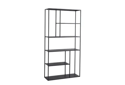 [en.casa] Standregal Vehmaa - Vielseitiges Bücherregal mit 7 Fächern - Standregal für Wohnzimmer und Schlafzimmer, 7 offene Fächer zur stilvollen Präsentation Ihrer Dekorationen und Bücher, stabile Metallkonstruktion und pflegeleichte Oberfläche.