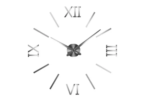 Wanduhr DIY Wanduhr 1200 mm Wandtattoo in silber von OTTO