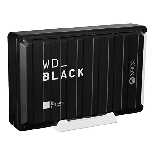 WD WD BLACK D10 Game Drive for Xbox One - 12TB externe Festplatte, USB 3.2 Gen 1, ideal für Gamer mit hoher Speicherkapazität und schneller Datenübertragung