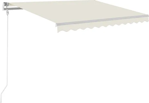 vidaXL Automatische Markise mit LED & Windsensor 300x250 cm Creme - Gestalte deinen Außenbereich mit der praktischen, einziehbaren Markise! Robuster Alurahmen, wasser- und UV-beständiger Stoff sowie automatische Steuerung bieten Komfort und Flexibilität.