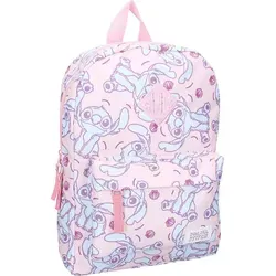Lilo & Stitch Rucksack - Schulrucksack mit fröhlichem All-Over-Stitch-Print, leicht und robust aus Polyester, ideal für Schule und Ausflüge. Verstellbare Schultergurte und praktische Reißverschlusstasche für einfachen Zugriff.