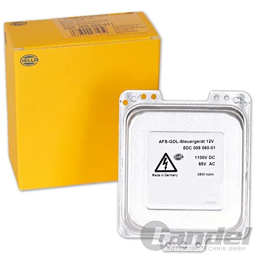 HELLA Vorschaltgerät für Gasentladungslampe 5DC 009 060-011 - Frontscheinwerfer mit Steuergerät für Kurvenscheinwerfer (AFS), sorgt für optimale Ausleuchtung in Kurven und erhöht die Sicherheit im Straßenverkehr.