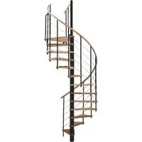 Minka Spindeltreppe Venezia Buche Schwarz Ø 160 cm in schwarz von Minka