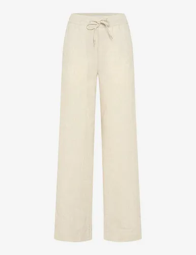 Brax Damen Marlenehose Style FARINA LIGHT BEIGE - Elegante Marlenehose aus reinem Leinen, perfekt für einen lässigen Look. Ideal für warme Tage und vielseitig kombinierbar.