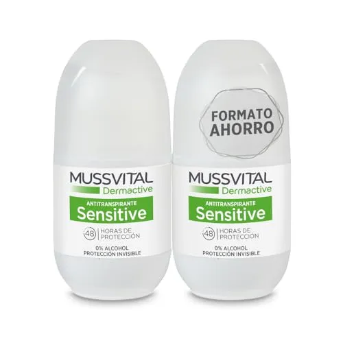 Deodorant Mussvital Dermactive Sensitive Aloe Vera Packung 2 Stück x 75 ml. Zum Aufrollen