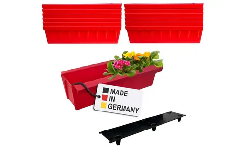 BURI Blumenkasten Europaletten Rot von BURI