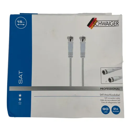 Schwaiger SAT-Anschlusskabel 90 dB 15 Meter