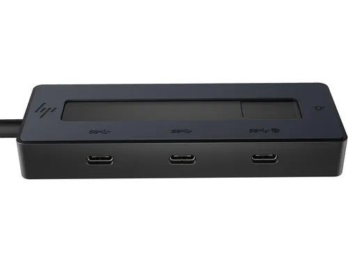HP 4K USB-C Multiport Hub (P) (6G842AA#ABB) - Laptop-Dockingstation mit 4 USB-C-Anschlüssen, unterstützt 4K-Displays und lädt Ihren Laptop mit bis zu 65 W. Ideal für maximale Produktivität unterwegs.