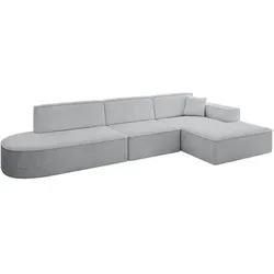Altdecor Ecksofa, Grau, Textil, 4-Sitzer, 327x165 cm, Wohnzimmer, Sofas & Couches, Wohnlandschaften, Ecksofas