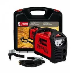 Telwin FORCE 145 - Elektroden-Schweißgerät Inverter 130A, inklusive Zubehör und Handkoffer, ideal für präzise Schweißarbeiten
