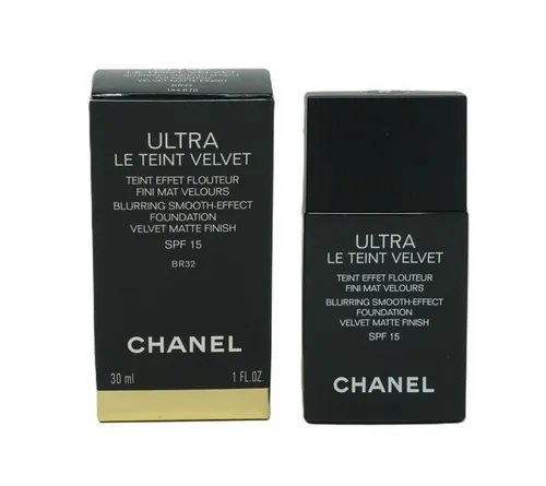 Chanel Ultra Le Teint Velvet blurring smooth effect foundation SPF 15 BR32 30ml