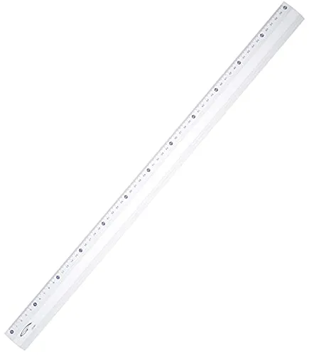 Aluminium-Lineal – rutschfest, 60 cm