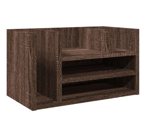 vidaXL Schreibtisch-Organizer Braun Eiche 44,5x24x25 cm
