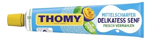 Thomy Delikatess Senf mittelscharf in der Tube, 200 ml von Thomy