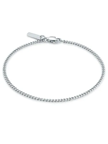 True Rebels Herren Armband aus Edelstahl - Armbänder für Herren, hochwertig verarbeitet mit Platin-Veredelung für besonderen Glanz und robust für den täglichen Einsatz – ideal als Geschenk in attraktiver Schmuckbox.