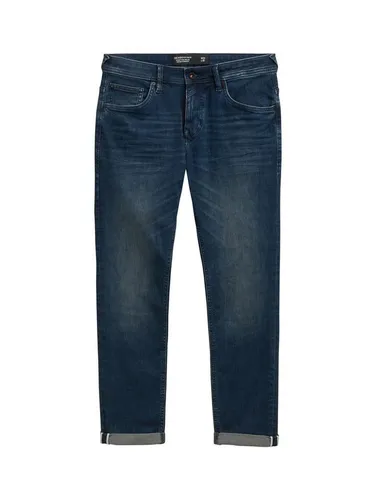 TOM TAILOR Denim Herren Aedan Straight Jeans mit Stretch - Klassische 5-Pocket Jeans mit optimalem Tragekomfort durch Baumwolle-Elasthan-Mischung. Nachhaltig, da mindestens 20% recyceltes Polyester enthalten. Ideal für stilbewusste Männer.