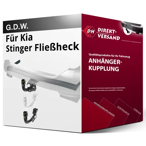 Kia Stinger Fließheck G.D.W. Abnehmbare Anhängerkupplung