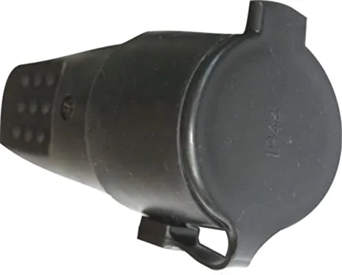 Silver Electronics 9173 Schuko Buchse IP44, Schwarz, Hembra