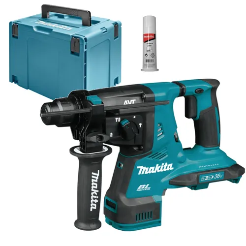 Makita Bohrhammer DHR280ZJ - SDS+ 2x 18V, 2,8 Joule Schlagkraft, ideal für präzises Bohren und Meißeln mit Anti-Vibrations-Technologie
