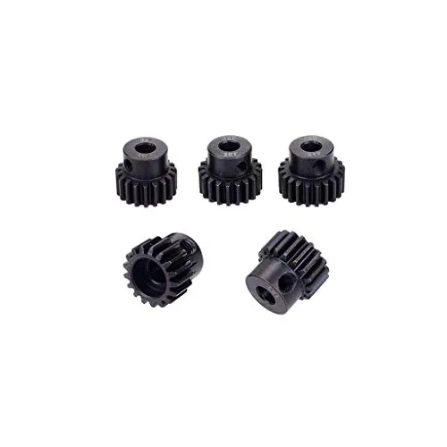 DollaTek 5PCS 32DP 5mm 17T 18T 19T 20T 21T Motorgetriebekombi-Set für bürstenlosen 1/8 RC Car-Motor
