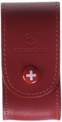 Victorinox Gürteletui, Zubehör für Taschenmesser, Klappmesser, Accessoires, Hülle, Leder, Rot