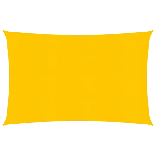 The Living Store Sonnensegel 160 g/m² Gelb 2,5x4,5 m HDPE