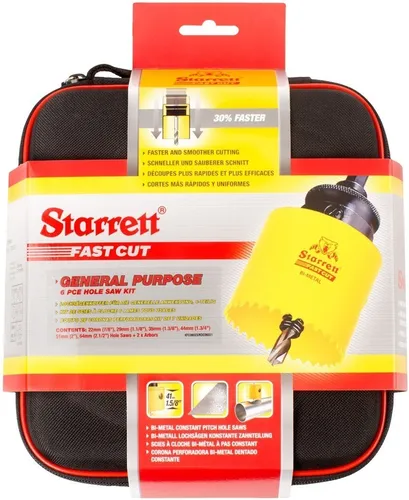 Starrett Bi-Metall-Lochsägen-Bausatz / Fast Cut Holesaw Kit KFC06023