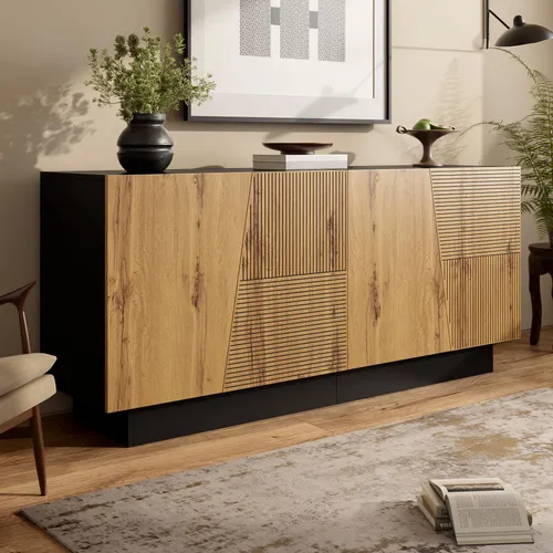 Merax Modernes Sideboard mit großem Stauraum