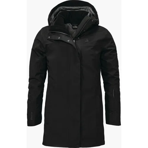 Schöffel 3in1 Parka Barth Women black (9990) 38 - Doppeljacken & Multifunktionsjacken für Damen, wasserdicht mit 28.000 mm Wassersäule und abnehmbarer Kapuze für optimale Anpassung bei jedem Wetter.