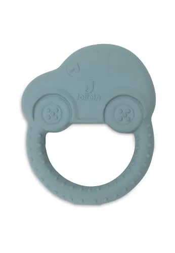 Jollein Beißring aus Naturkautschuk - On The Go - Zahnungshilfe für Babys - Autoform