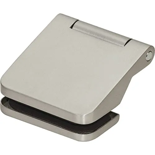 DORMA-Glas Türband Flügelteil Junior Office - Aluminium Edelstahl-Effekt - Zubehör für Möbel, langlebiges Türband mit hoher Tragkraft von 80 kg, ideal für moderne Glas-Türen in Büros.