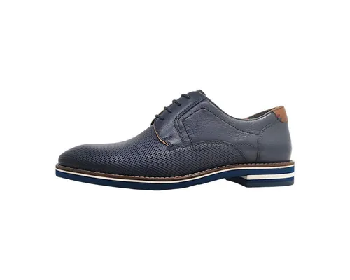 Ara Herren Schnürschuh LEON in Blau - Größe 42 - Eleganter Schnürschuh für Herren aus hochwertigem Glattleder. Mit bequemer Weite G und flexibler Laufsohle für optimalen Tragekomfort. Ideal für Büro und besondere Anlässe.
