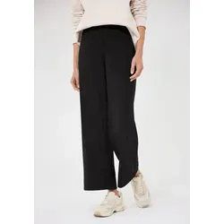 STREET ONE STUDIO Stoffhose mit Wide Legs in Schwarz Größe 44