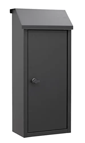 Zustellungs- Briefkasten mit Drehknauf in schwarz von Arregui