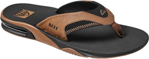 Reef Herren Fanning Flipflop, Black and Tan, 46 EU von Reef