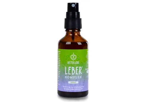BitterLiebe® Leber* Komplex Spray - Natürliche Unterstützung für die Leberfunktion - Präparate zur Entgiftung & Detox-Kur – Hochdosiert mit Mariendistel, Artischocke und Löwenzahn zur Förderung einer normalen Leberfunktion.* Vegan und ohne Zusatzstoffe, sorgfältig in Deutschland hergestellt.