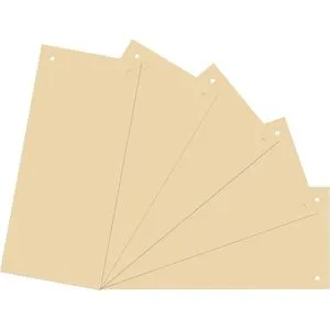 Brunnen Trennstreifen 106604011, chamois, 180g/m² Karton, 24 x 10,5 cm, 100 Stück