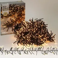 LED Clusterlichterkette 1512 LED mit Timer von ECD Germany