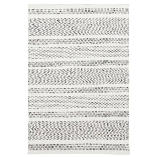 Handgewebter Teppich in grau von Roller