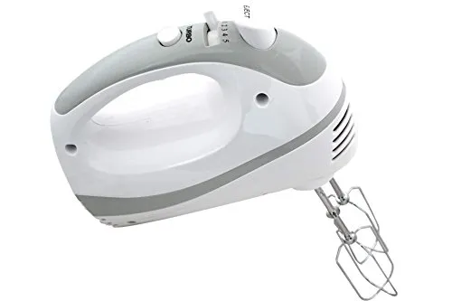 Handmixer 200 Watt Weiss- grau 5 Stufen Mixer Handrührgerät