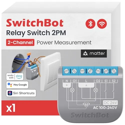 SwitchBot Wlan Schalter 2PM mit Bluetooth Repeater