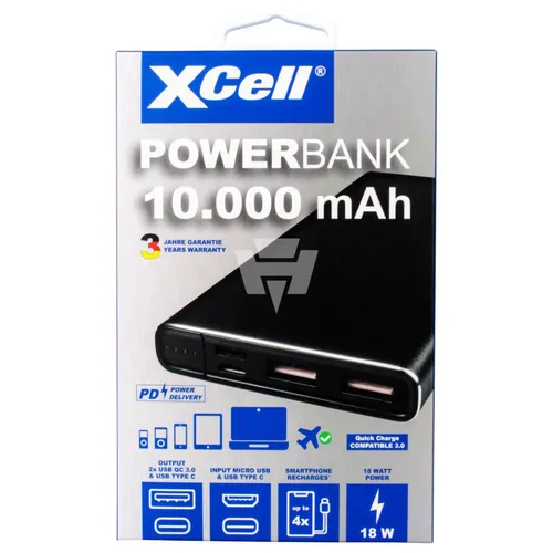 XCell Li-Poly Powerbank 10.000 mAh