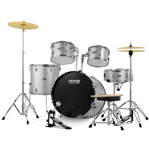 VEVOR 5-teiliges Schlagzeug-Set mit Thronständer