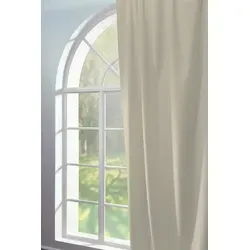 Adam Vorhang Uni Collection (1 St), Kräuselband, blickdicht, aus 100% Bio-Baumwolle, Vorhang nach Wunschmaß weiß 145 cm x 175 cm