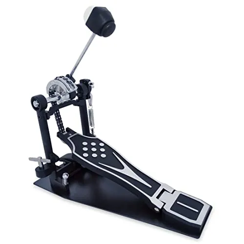 keepdrum P-100 Einzel-Fußmaschine - Hochwertiges Kick-Pedal - Robuste Einzel-Fußmaschine mit Doppelkette und einstellbarer Federspannung für präzisen Schlag. Ideal für Schlagzeuger, die Wert auf Qualität und Leistung legen.