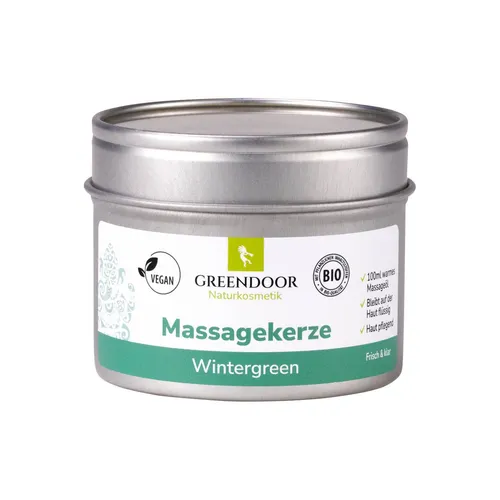 GREENDOOR Massagekerze  Wintergreen